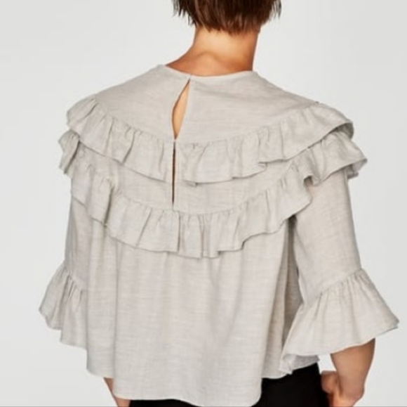 Zara Ruffle and Bead Blouse - Picture 3 of 6